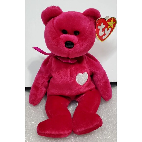 Vintage Original TY Beanie Babies Valentina The Bear 1998 W/ Errors ~ See Photos - Picture 9 of 9